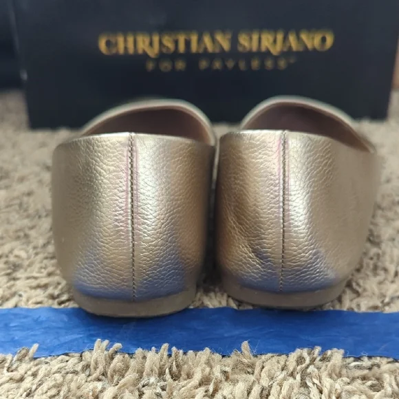 Christian Siriano Metallic Gold Flats - Picture 3 of 9